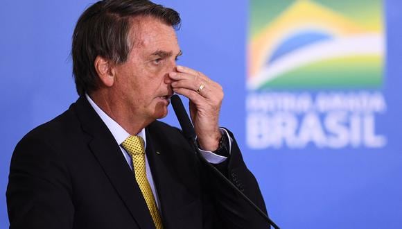 YouTube suspendió por siete días la cuenta de Jair Bolsonaro por desinformación.  (Foto: EVARISTO SA / AFP)