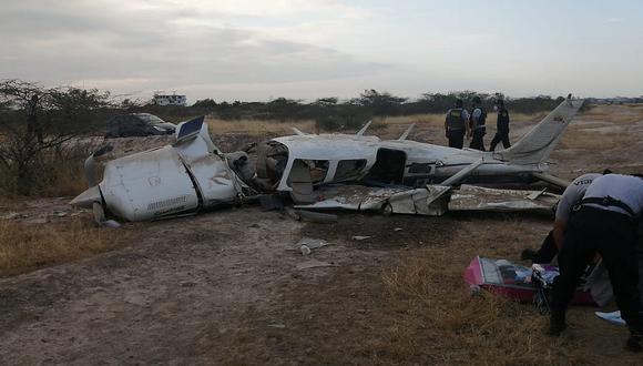 Tumbes: Avioneta ecuatoriana cae y deja tres heridos