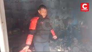 Huancayo: corto circuito causa incendio en vivienda y mascota muere calcinada