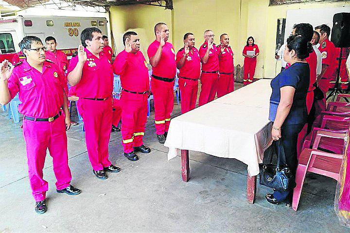 Jefes de compañías de Bomberos de Pisco fueron ratificados en sus cargos