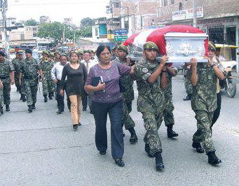 Exhuman cadáver de héroe de la guerra del 41