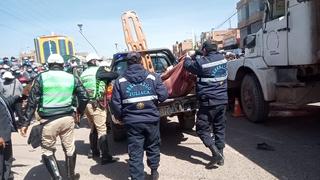 Chofer de ‘tricimoto’ murió al ser embestido por volquete municipal en Juliaca