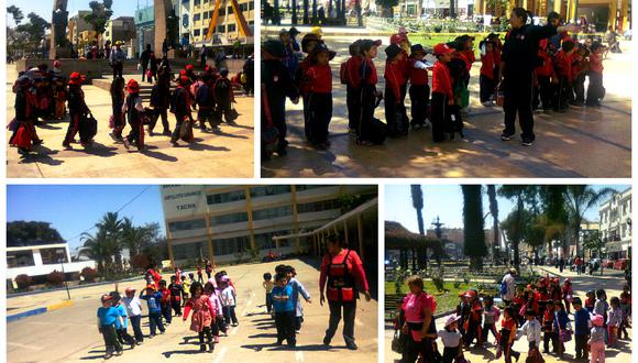 Escolares reviven memoria de zona monumental de Tacna con visitas guiadas