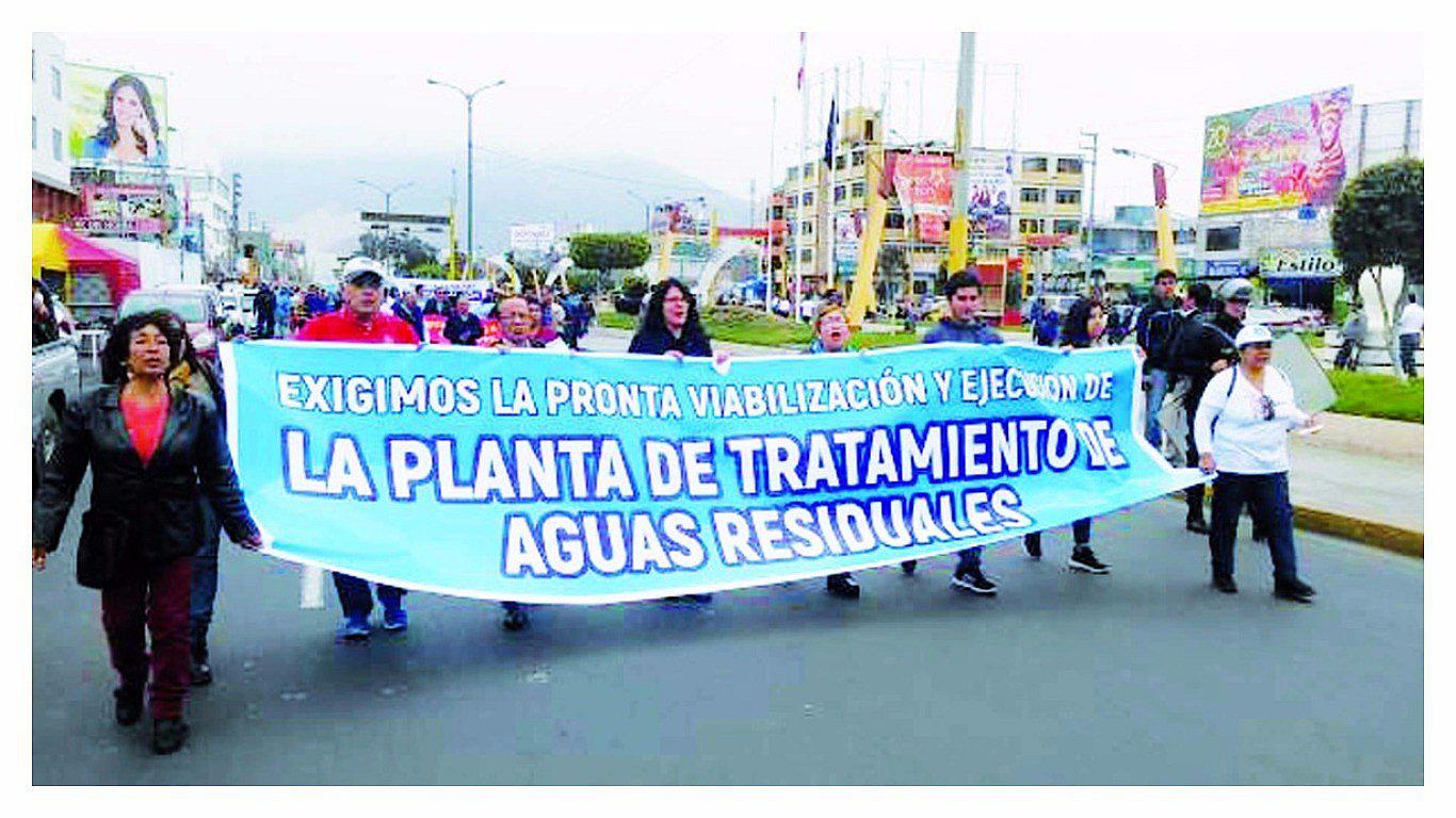 Chimbote: Pobladores marchan contra contaminación de bahía