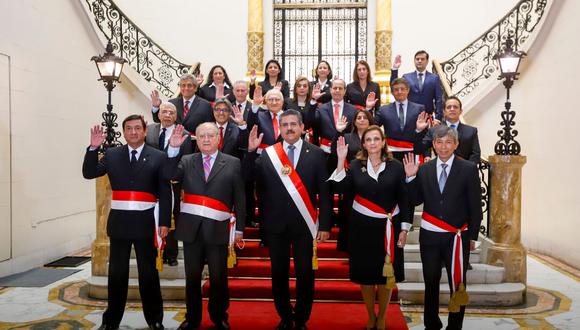 Gabinete Ministerial del presidente Manuel Merino. (Foto: Presidencia)
