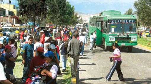 Paraderos de vehículos es el mismo para el Santuario de Chapi