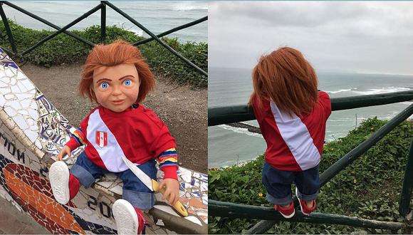 'Chucky': El muñeco diabólico pasea por calles de Lima (FOTOS)