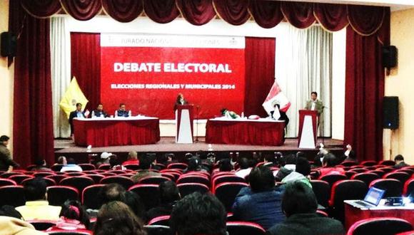 Debate de candidatos a la región Apurímac será el 13 de setiembre