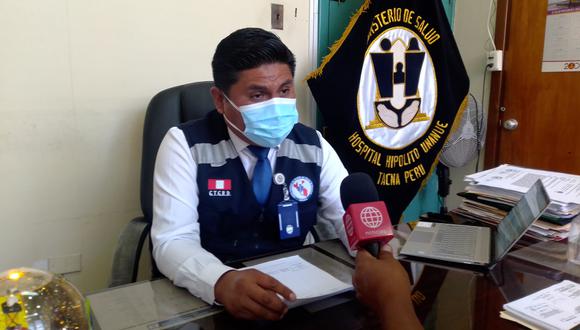 Edgar Concori Coaquira, director del Hospital Hipólito Unanue de Tacna. (Foto: Adrian Apaza)