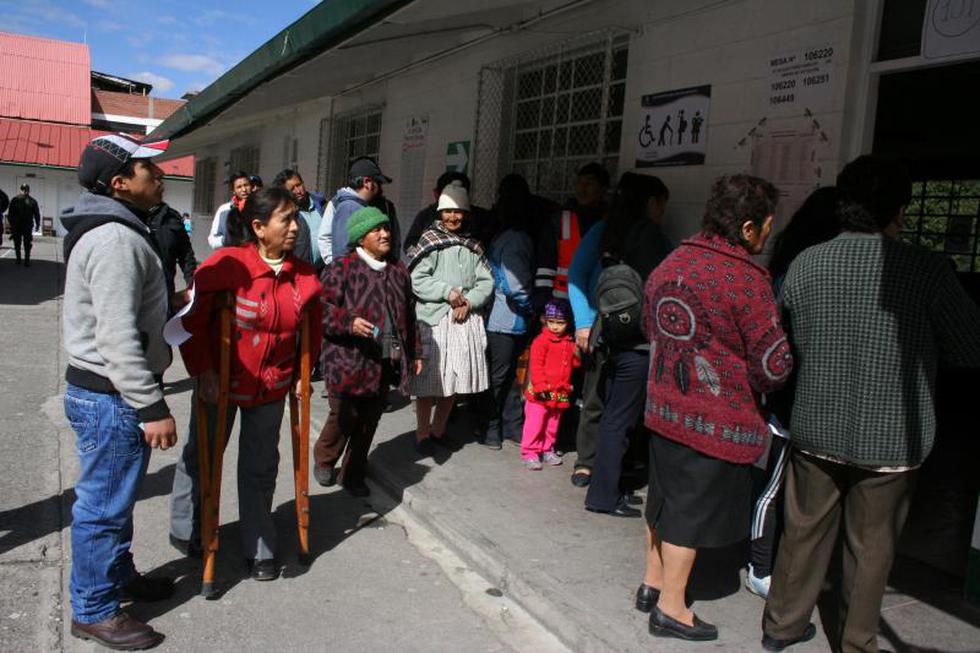 Así se realizan las elecciones en La Oroya (FOTOS)