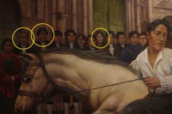 Funcionarios del INC niegan haber sido retratados en pintura mural