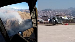 Aeronaves de la FAP usan sistema contraincendios para extinción del siniestro forestal en Cusco (FOTOS y VIDEO)