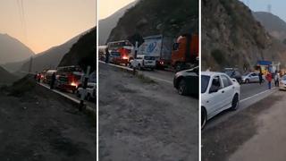 Semana Santa: reportan congestión en la carretera Central tras despiste de camión en el Km 65 (VIDEO) 