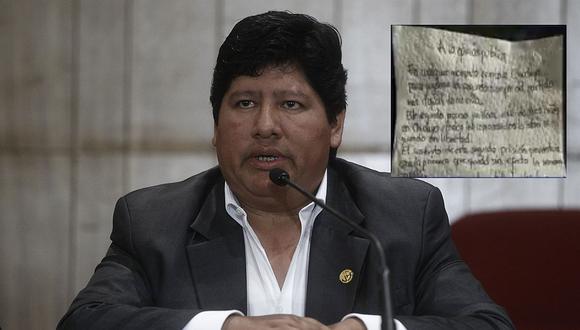 Edwin Oviedo dejó mensaje en una servilleta antes de partir a Chiclayo