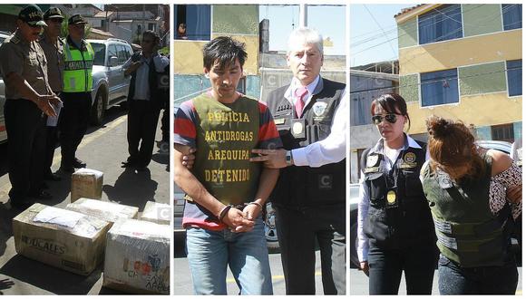 Arequipa: Policías Antidrogas desbaratan dos bandas e incautan 14 kilos de droga