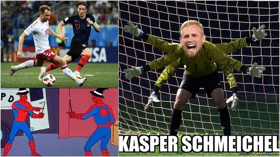 Discreto partido entre Croacia y Dinamarca generó divertidos memes en las redes sociales
