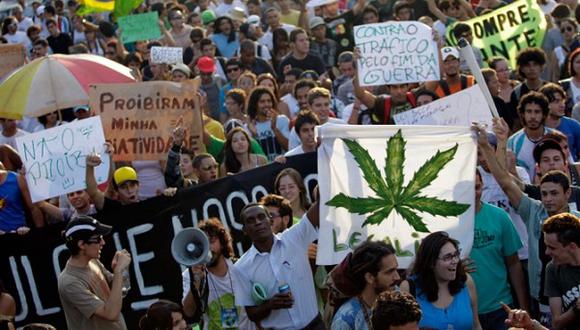 Marcha por la marihuana reúne a miles de manifestantes en Sao Paulo