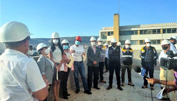 Comisión de Pro Inversión del congreso inspeccionó obras del hospital regional de Tacna el 11 de febrero