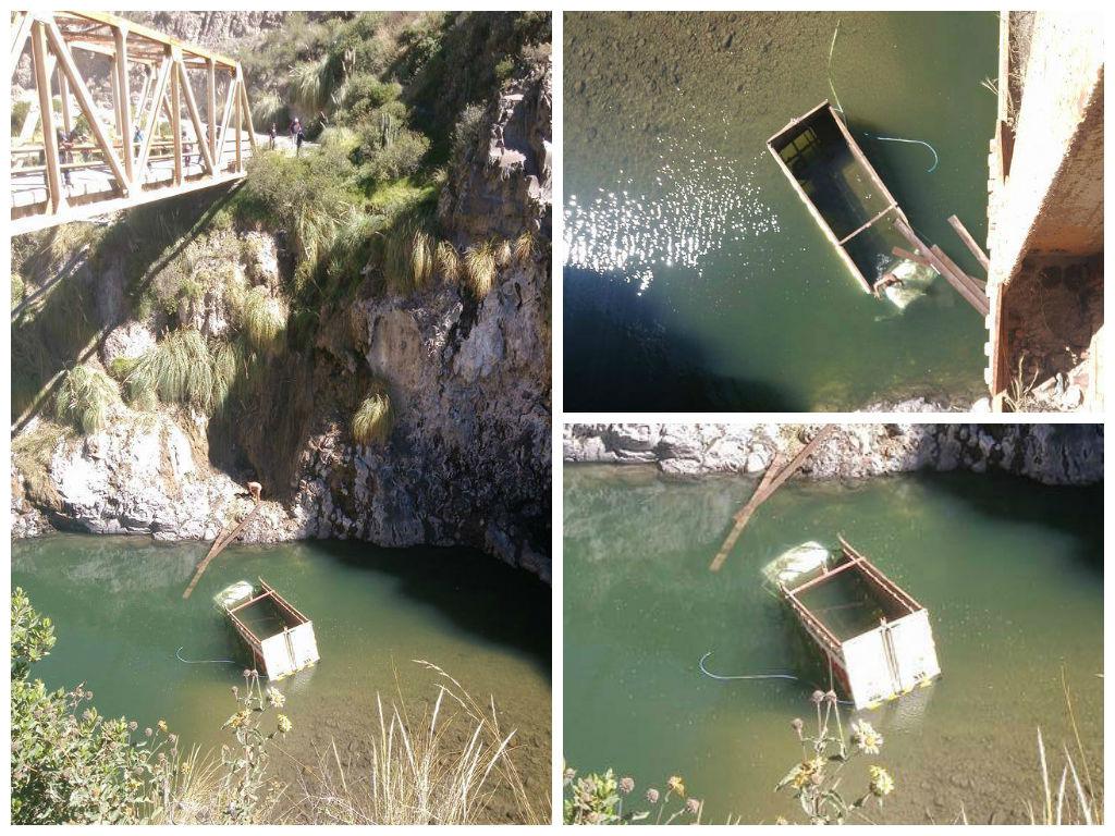Se salvan de milagro luego que camión donde viajaban cayera desde 25m de altura
