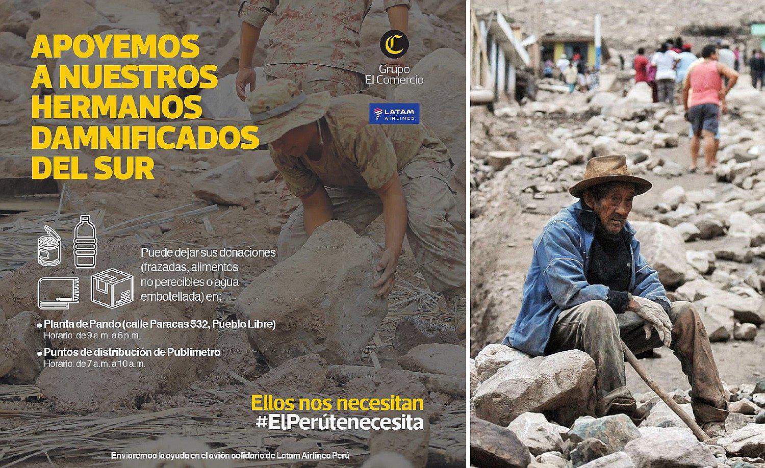 ​#JuntémonosParaAyudar: la campaña que busca ayudar a los damnificados del Sur