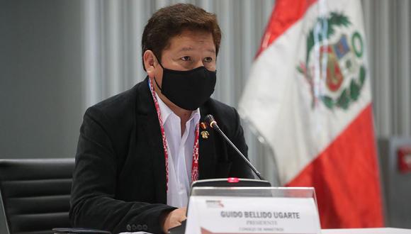 El presidente del Consejo de Ministros encabeza una reunión de trabajo un día después de que el mandatario Pedro Castillo presidieran un evento de la Asamblea Nacional de Gobiernos Regionales (ANGR).  (Foto: PCM)