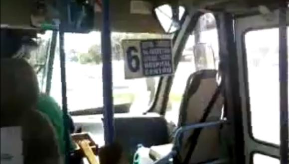 VIDEO: La angustia de los pasajeros de una micro que fue apedreada en Arica