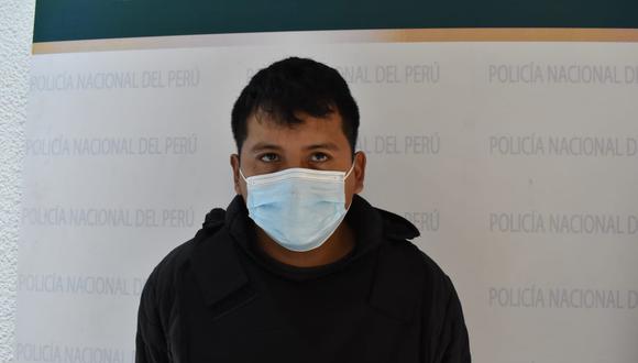 Uno de los presuntos integrantes de la banda criminal 'Los Intocables del Sur'. (Foto: PNP)