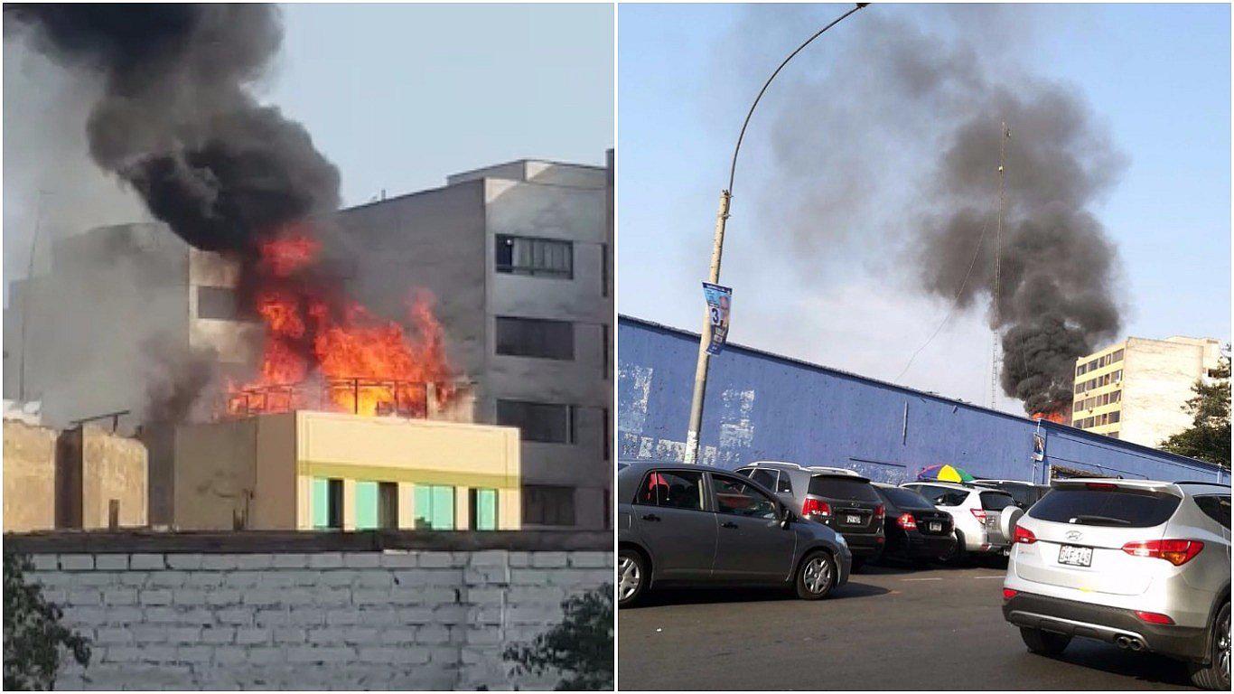 ​Centro de Lima: incendio afectó hotel de jirón Azángaro (VIDEO y FOTOS)