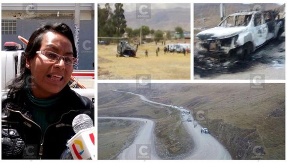Huancayo: Esposa de policía caído en emboscada denuncia acto de venganza (VIDEO)