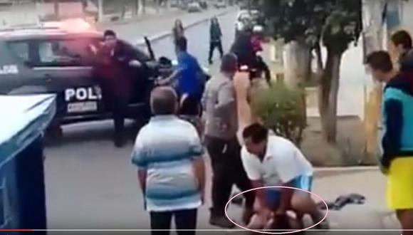 Chiclayo: Presunto ladrón pide ayuda a policías porque vecinos lo "quieren matar" (VIDEO) 