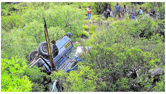 Chanchamayo: ​Un muerto y cuatro heridos graves al volcar camioneta