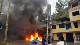 Un herido y varias viviendas afectadas deja incendio en Pasco (VIDEO)
