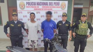 Nasca: Capturan a dos sujetos por robar motocicleta y pedir rescate económico a propietario