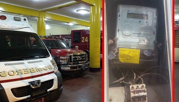 Dos compañías de bomberos en Tacna se quedan sin el servicio de energía eléctrica