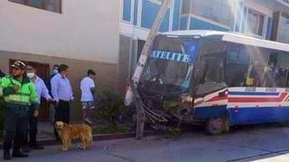 Bus que trasladaba estudiantes pierde los frenos y choca contra dos unidades en Cusco (FOTOS)