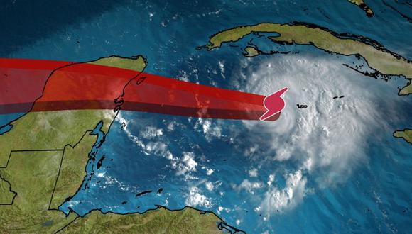 Imagen de archivo. El huracán Grace impactó en la península de Yucatán, en México. (@weatherchannel / Twitter).
