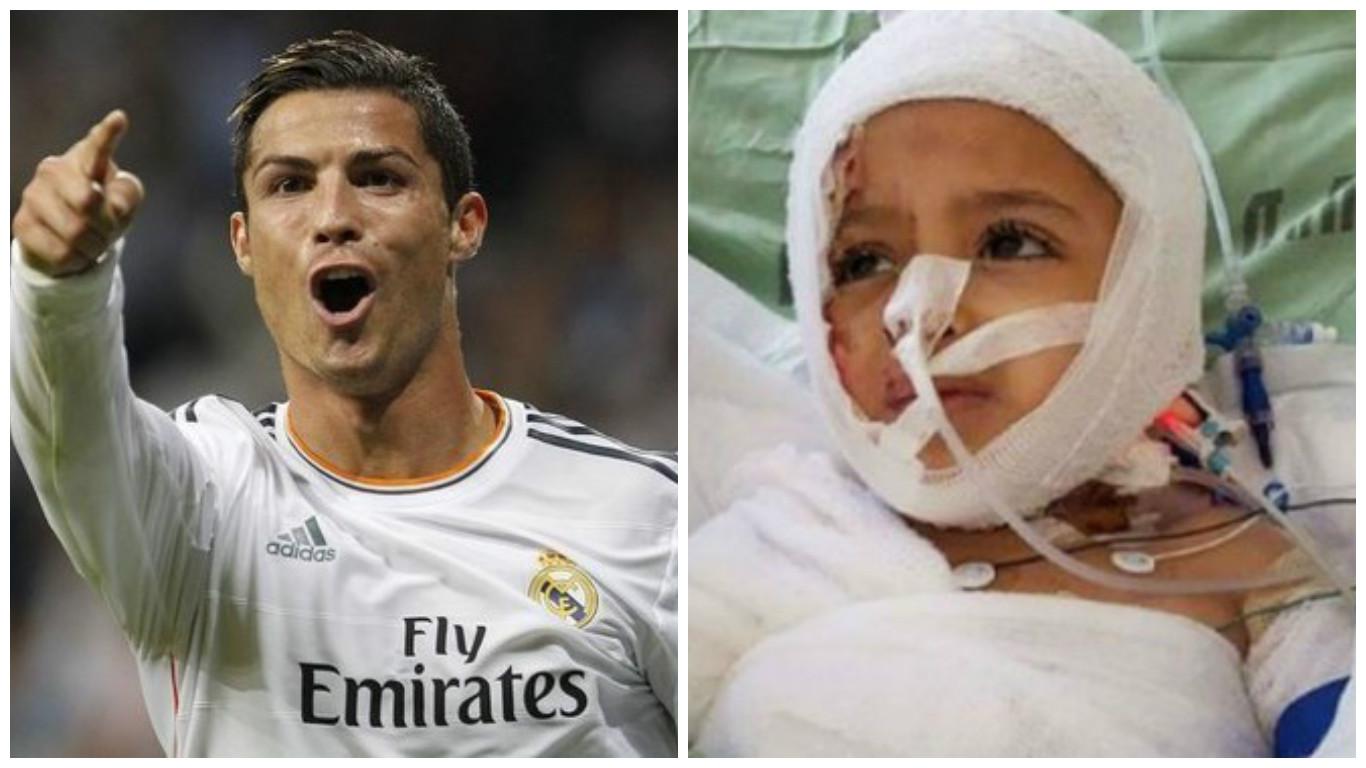 Niño sobreviviente de tragedia ya en Madrid para conocer a Cristiano Ronaldo 