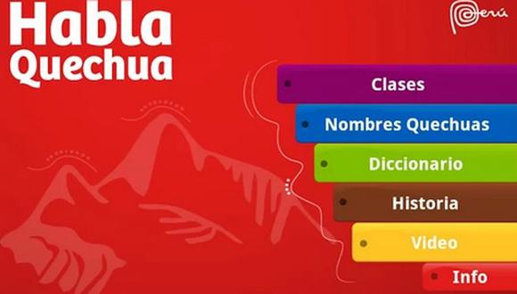 Marca Perú lanza aplicación para aprender quechua