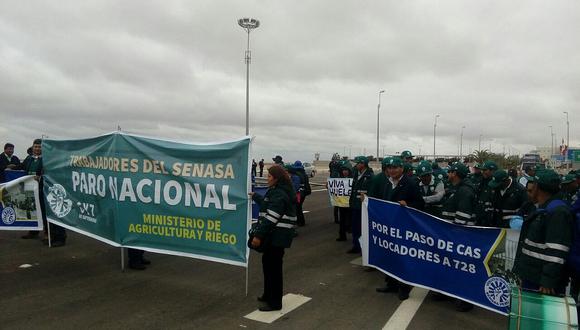 Trabajadores del Senasa anunciaron el reinicio de su huelga nacional indefinida desde el lunes 24 de octubre. (Foto: GEC)
