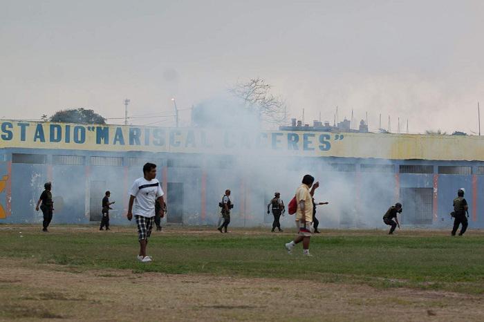 Vandalismo en el estadio Mariscal Cáceres