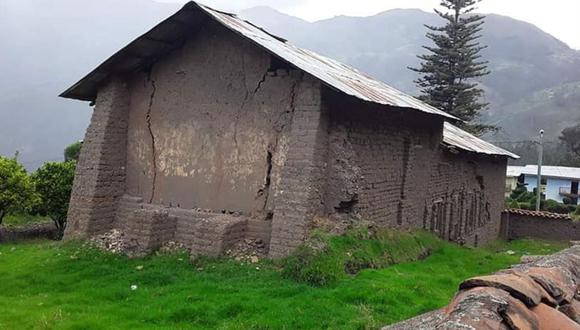 Las familias afectadas fueron evacuadas de la zona. El fenómeno se registró en la provincia de Pomabamba, en la región Áncash. (Foto: Andina)