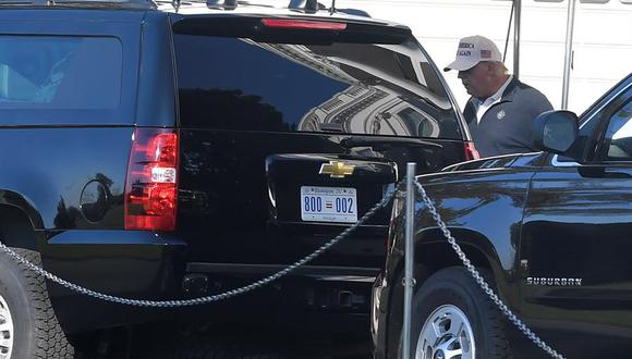 El presidente de los Estados Unidos, Donald J. Trump, sale de la Casa Blanca, en Washington, DC, Estados Unidos. (EFE / EPA / MIKE THEILER)