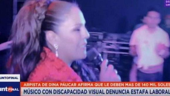 Músico invidente denuncia a Dina Páucar por estafa laboral (VIDEO)