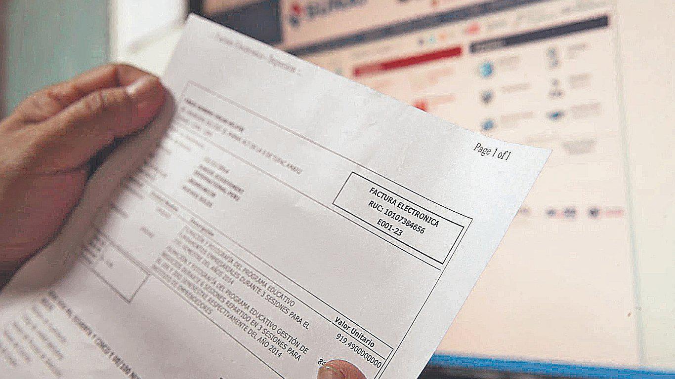 Sunat publica zonas de baja conectividad que podrán dar facturas impresas