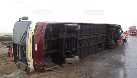 Vuelco de otro bus deja 4 muertos y más de 20 heridos en Caravelí