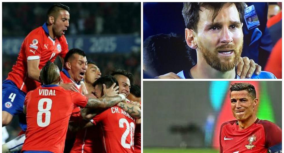 ​lionel messi y cristiano ronaldo: chile, la pesadilla de los mejores del mundo