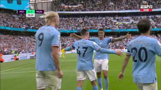 Phil Foden, con asistencia de Haaland, logró un hat-trick para el 6-1 del City vs. United (VIDEO)