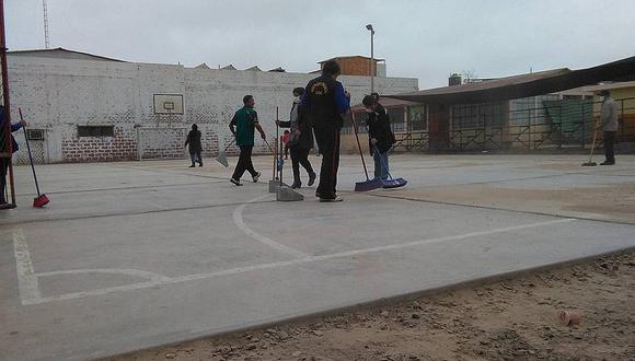 Tacna: Padres de familia se suman a jornada de limpieza en colegios