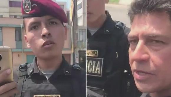 Sujeto le faltó el respeto a policía durante intervención (VIDEO)
