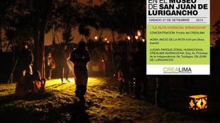 Este sábado SJL vivirá "Una noche en el museo" con "Ruta Vivencial Wiracocha"